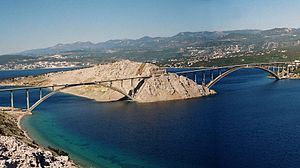 Brücke auf die Insel Krk