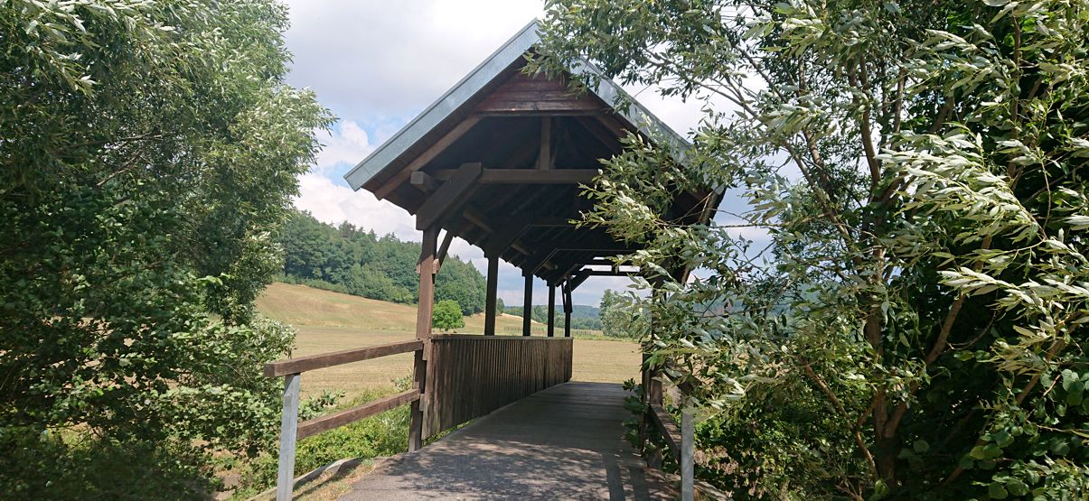 Holzbrücke bei Rödental
