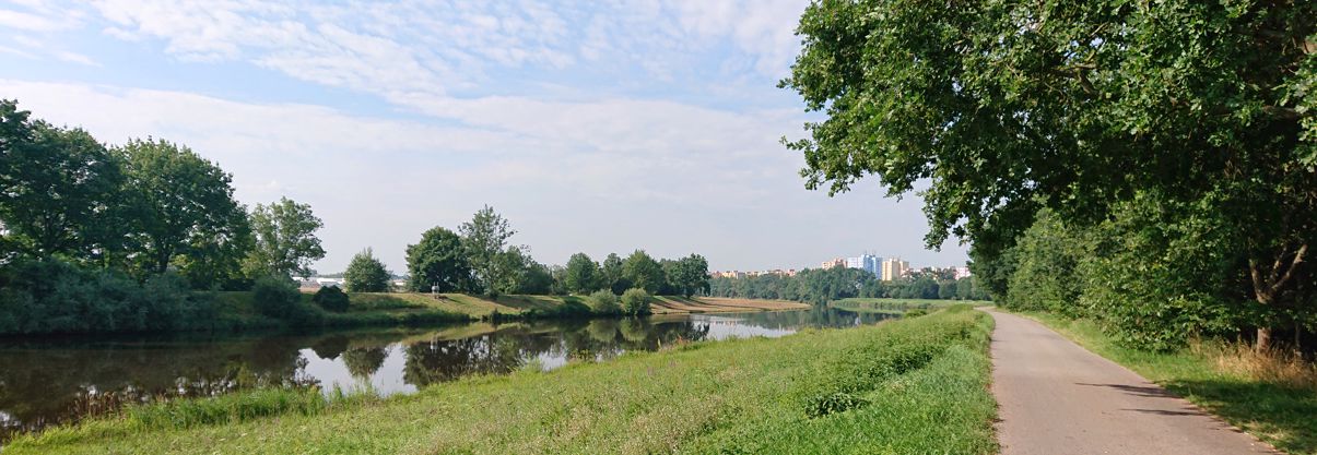 Moldauradweg bei Frauenburg